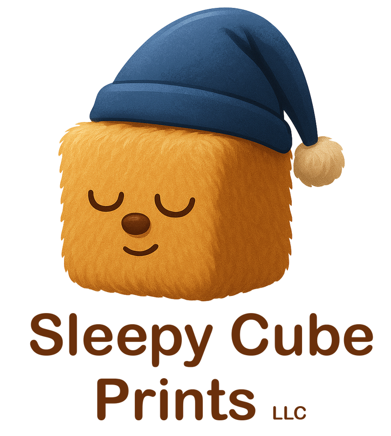Sleepy Cube Prints